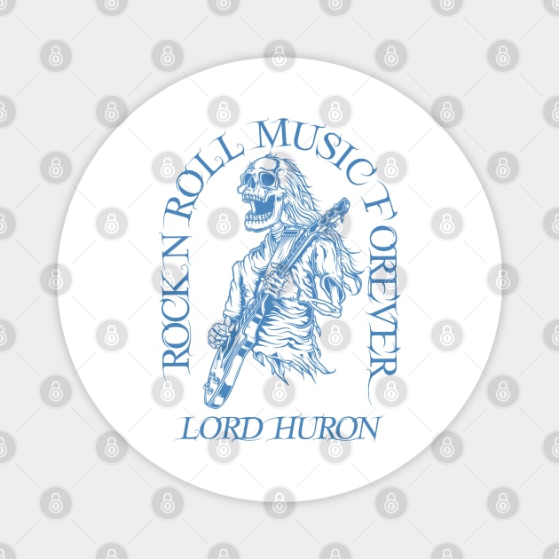 Lord Huron /// Skeleton Guitar Player Magnet by Stroke Line